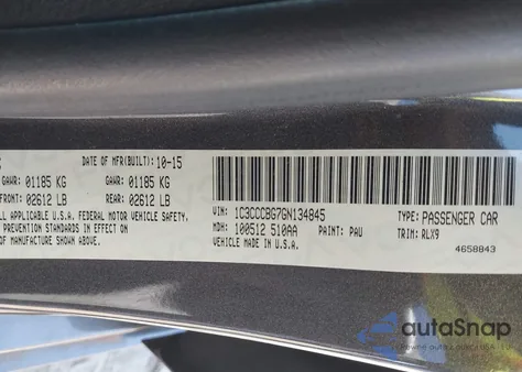 2016 Chrysler 200 S from USA, damaged, VIN 1C3CCCBG7GN134845